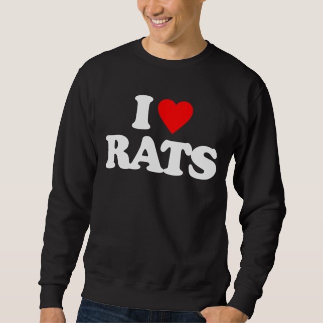 I LIEBE-RATTEN SWEATSHIRT (Vorderseite)