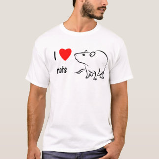 I Liebe-Ratten T-Shirt