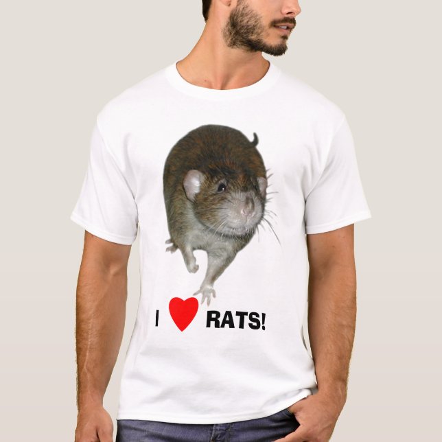I Liebe-Ratten! T-Shirt (Vorderseite)