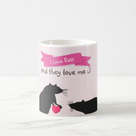I Liebe-Ratten und sie Liebe ich Kaffeetasse