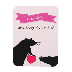 I Liebe-Ratten und sie Liebe ich Magnet