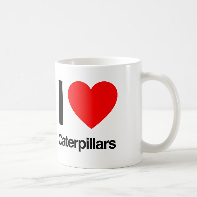 i Liebe Raupen. Tasse (Rechts)