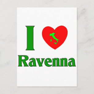 I Liebe Ravenna Italien Postkarte