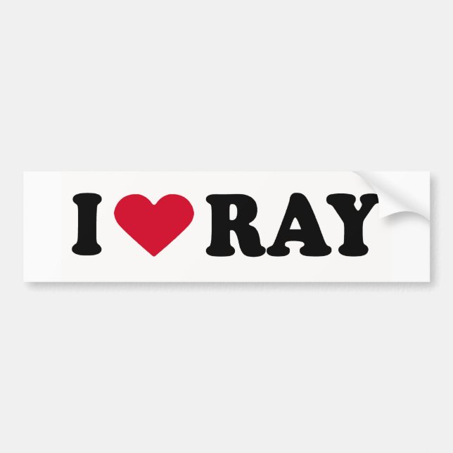 I LIEBE RAY AUTOAUFKLEBER (Vorne)
