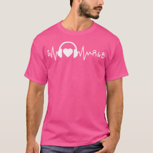 I Liebe Rb Heartbeat Rhythm and Blues Music 90's r T-Shirt