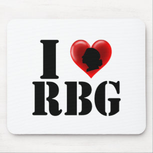 I Liebe RBG Women Rights Feminist Mousepad