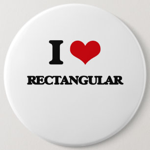 I Liebe rechteckig Button