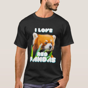 I Liebe Red Pandas Wild Animal T-Shirt