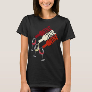 I Liebe Red White Wine Men Womens T-Shirt