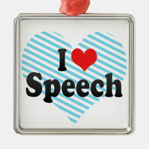 I Liebe-Rede Ornament Aus Metall