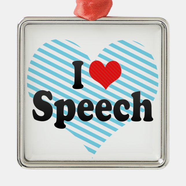 I Liebe-Rede Ornament Aus Metall (Vorne)