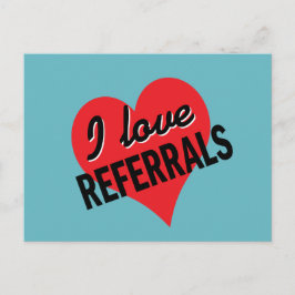 I Liebe Referenzen mit Herz Postkarte