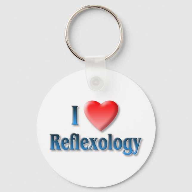 I Liebe Reflexologie Schlüsselkette Schlüsselanhänger (Vorderseite)
