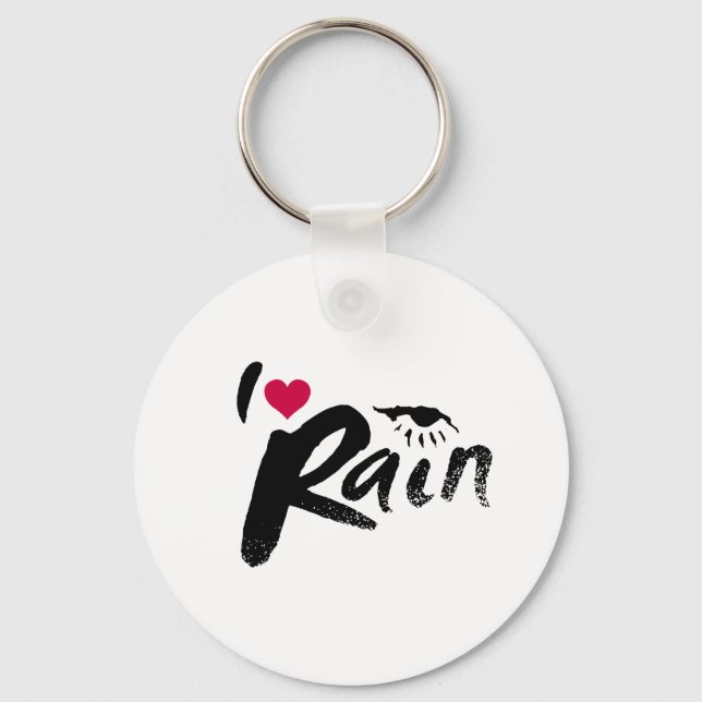 I Liebe-Regen Schlüsselanhänger (Vorderseite)