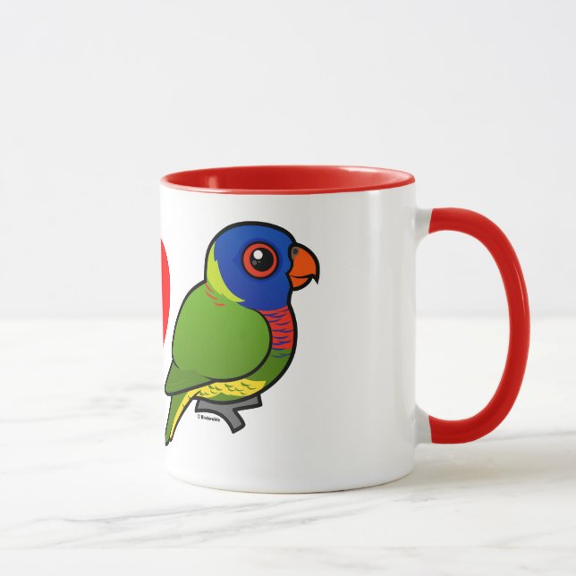 I Liebe-Regenbogen Lorikeets Tasse (Rechts)