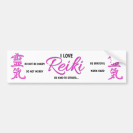 I Liebe Reiki - Autoaufkleber