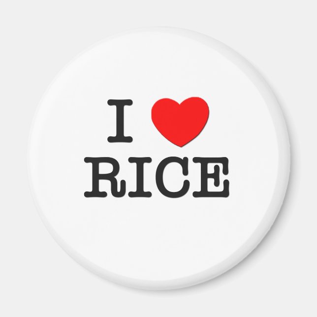 I Liebe REIS (Lebensmittel) Magnet (Vorne)