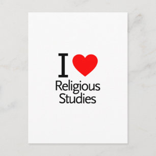 I Liebe-religiöse Studien Postkarte