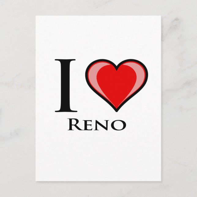 I Liebe Reno Postkarte (Vorderseite)