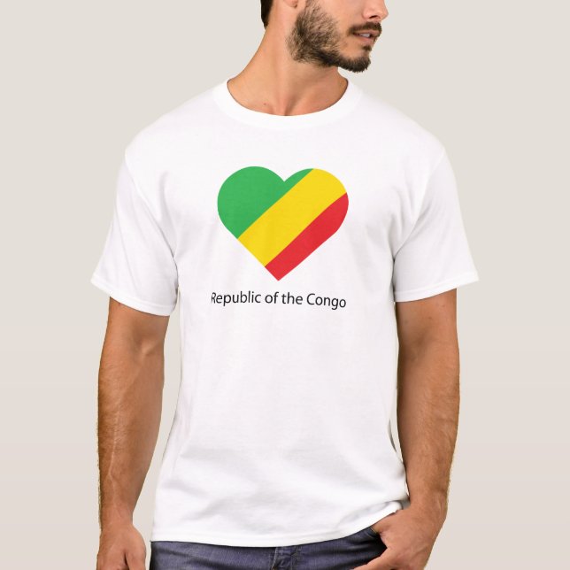 I Liebe Republik Kongo T-Shirt (Vorderseite)