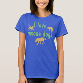 I Liebe Rescue Hunde T - Shirt