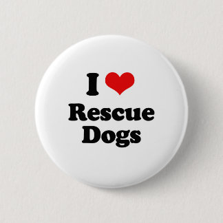 I Liebe-Rettungs-Hunde Button