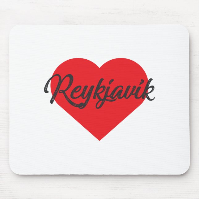 I Liebe Reykjavik - Island Mousepad (Vorne)