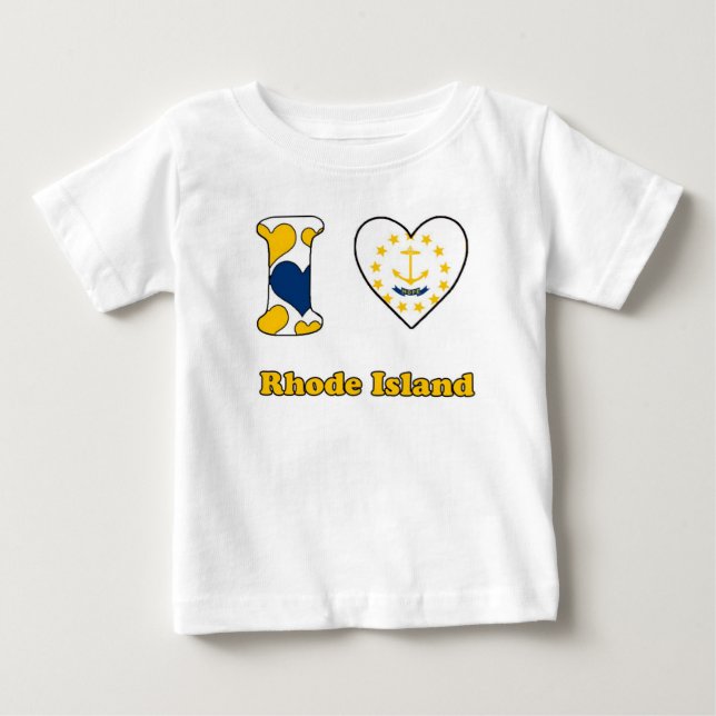 I Liebe Rhode Baby T-shirt (Vorderseite)