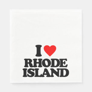 I LIEBE RHODE ISLAND SERVIETTE