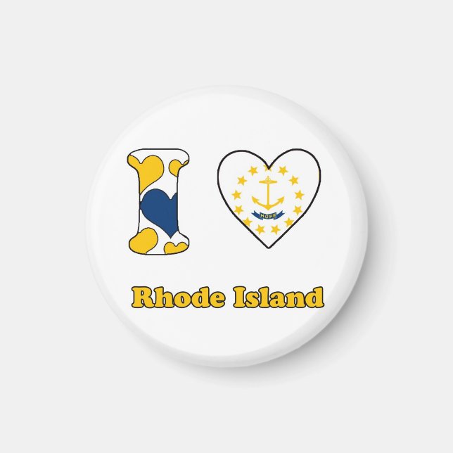 I Liebe Rhode Magnet (Vorne)