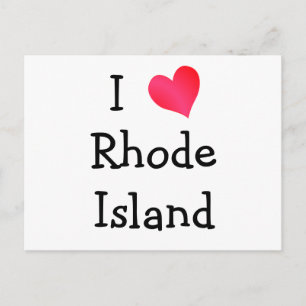 I Liebe Rhode Postkarte