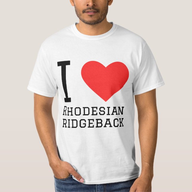 I Liebe Rhodesian ridgeback T-Shirt (Vorderseite)