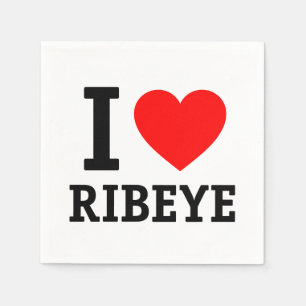 I Liebe Ribeye Serviette