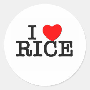 I Liebe Rice Massachusetts Runder Aufkleber