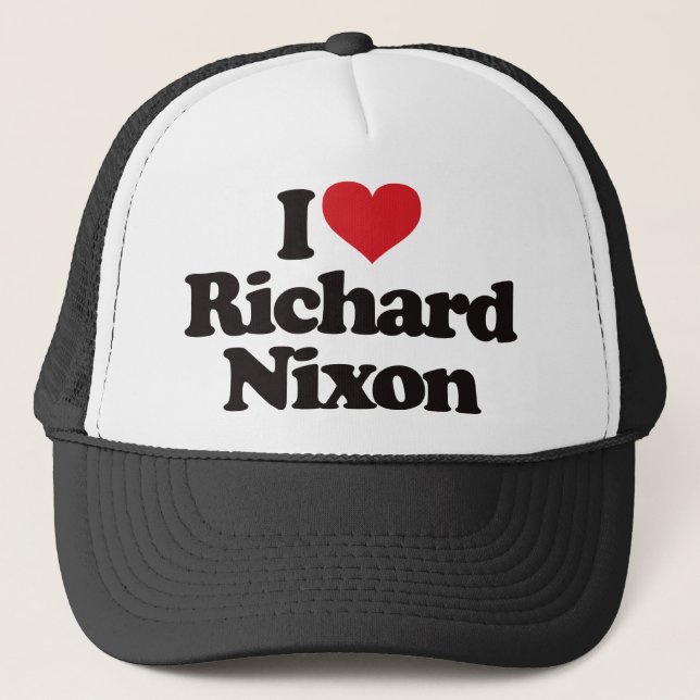 I Liebe Richard Nixon Truckerkappe (Vorderseite)