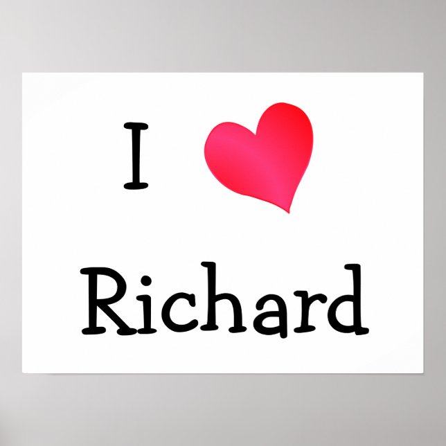I Liebe Richard Poster (Vorne)