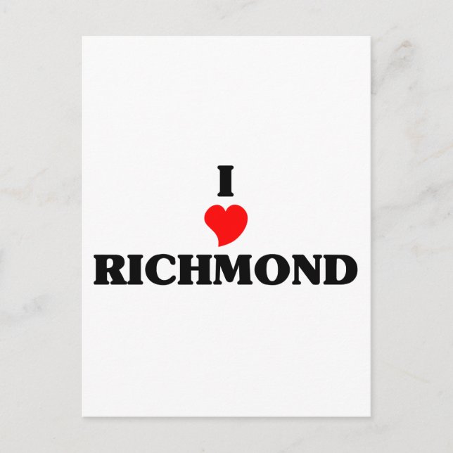 I Liebe Richmond Postkarte (Vorderseite)