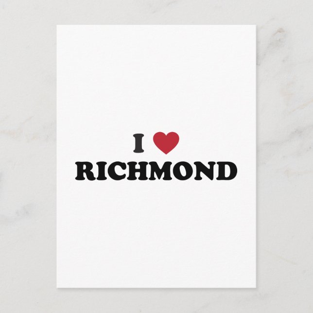 I Liebe Richmond Virginia Postkarte (Vorderseite)