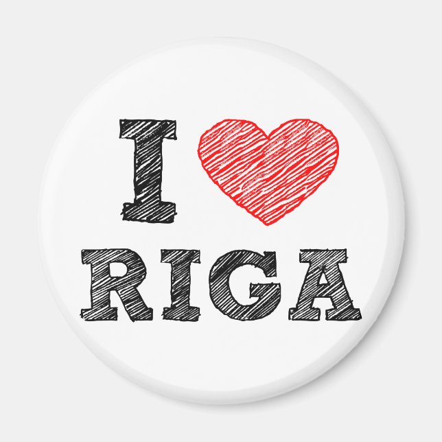 I Liebe Riga Magnet (Vorne)