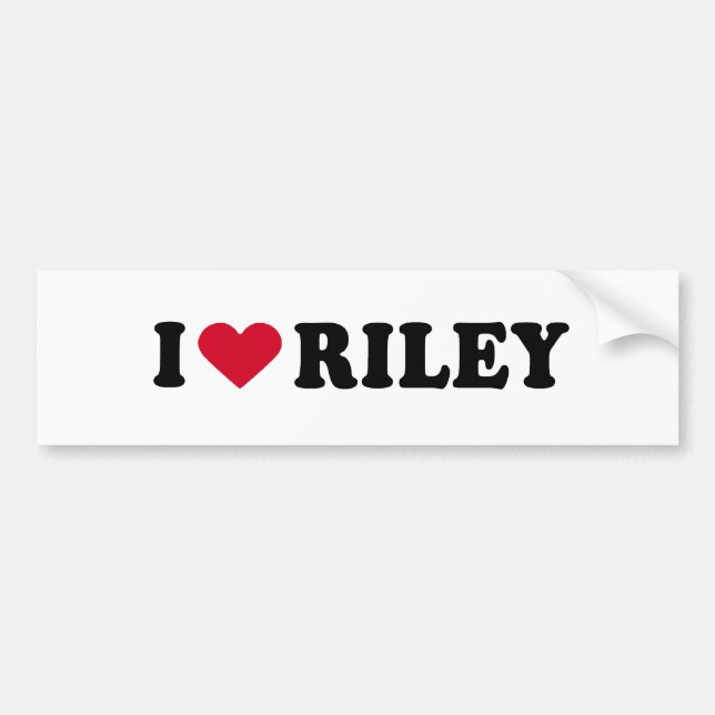 I LIEBE RILEY AUTOAUFKLEBER (Vorne)