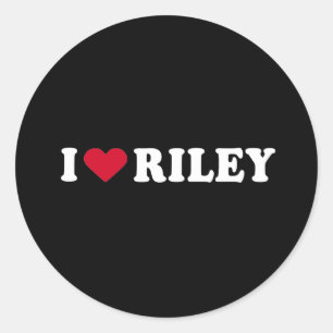 I LIEBE RILEY RUNDER AUFKLEBER