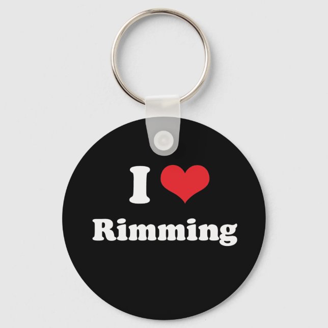 I LIEBE RIMMING - .png Schlüsselanhänger (Vorderseite)