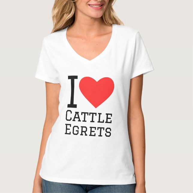 I Liebe Rinder T-Shirt (Vorderseite)