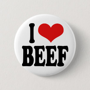 I Liebe-Rindfleisch Button