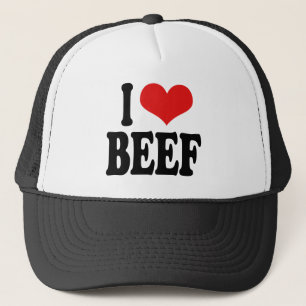 I Liebe-Rindfleisch Truckerkappe