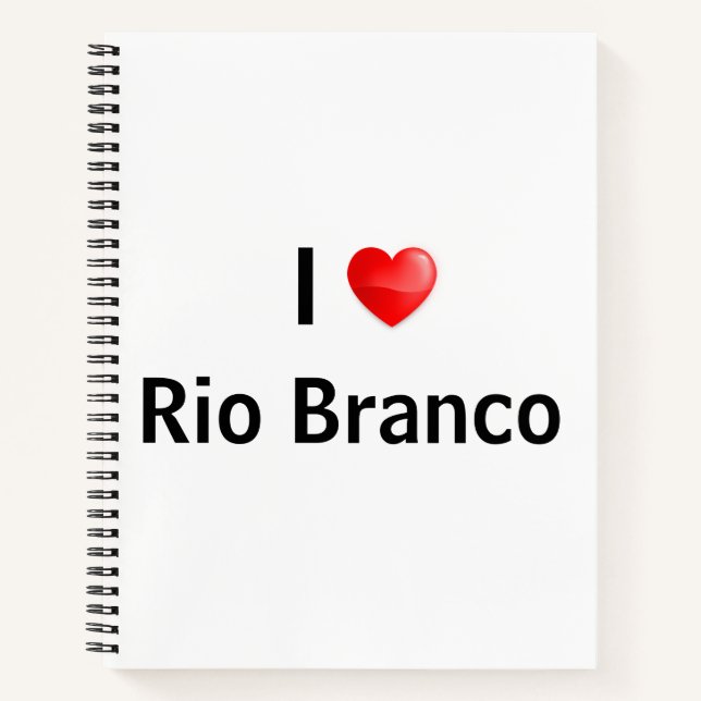 I Liebe Rio Branco Notizbuch (Vorderseite)