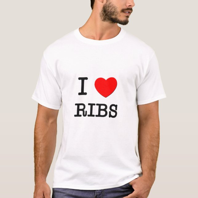 I Liebe-Rippen T-Shirt (Vorderseite)
