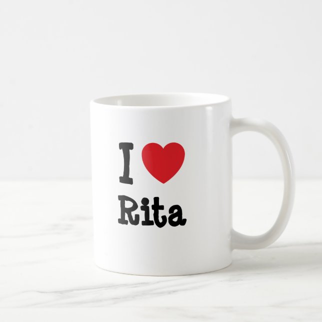 I Liebe Rita T - Shirt Kaffeetasse (Rechts)