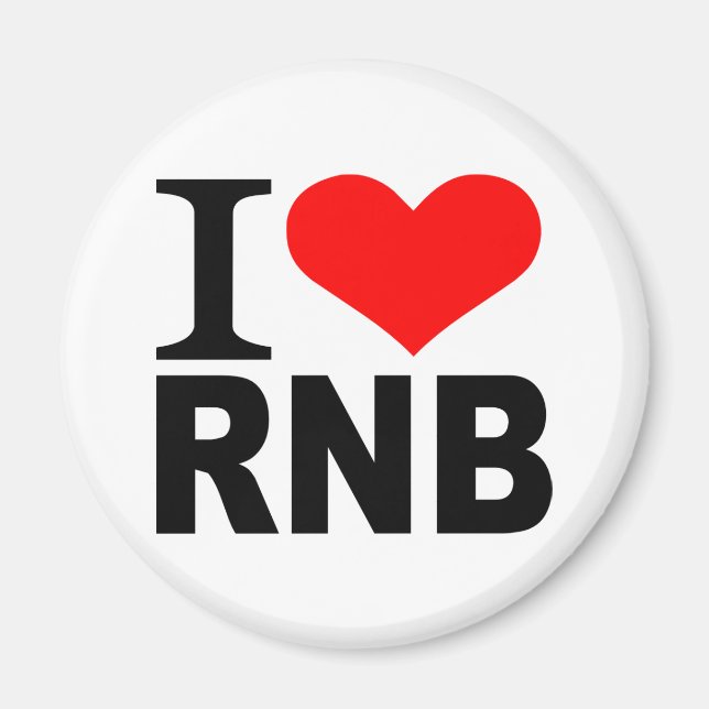 I Liebe RnB Magnet (Vorne)