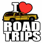 I Liebe Road Trips Fotoskulptur Magnet<br><div class="desc">"I Liebe Road Trips"</div>